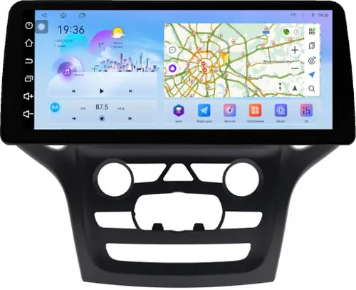 Магнитола для Jeep Grand Cherokee WK2 2013-2022 (ШГУ 5") - FarCar S500-TS18 монитор 12.3" 2K QLED на Android 14, Быстрая, CarPlay, 4G SIM-слот