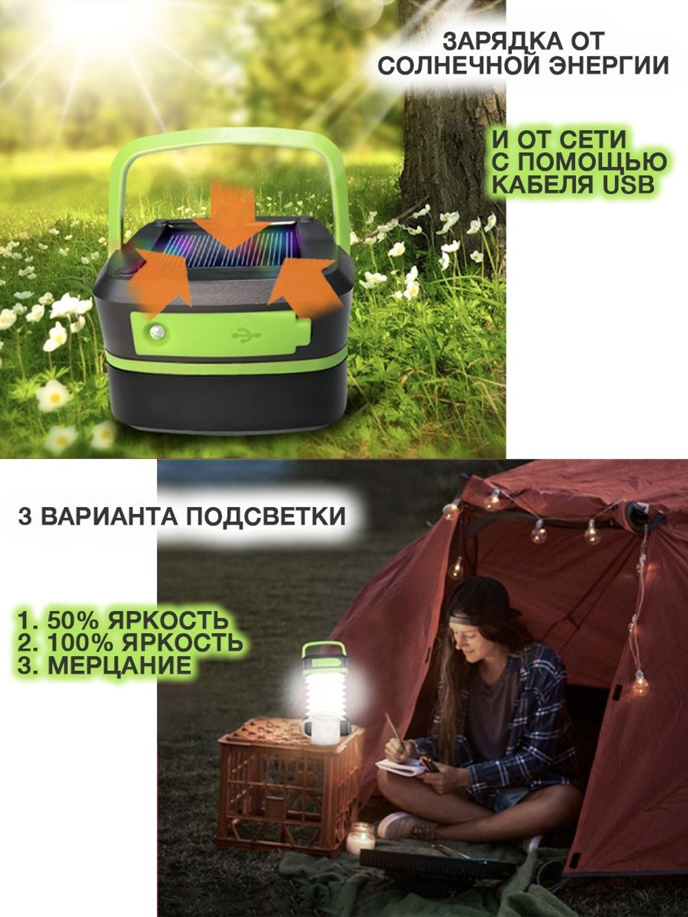 Фонарь на солнечной батарее