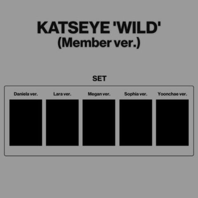 (ПРЕДЗАКАЗ) Альбом KATSEYE - WILD Album MEMBER 5 Version SET