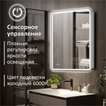Зеркальный шкаф MIXLINE "Адриана" 600*800 (ШВ) ПРАВЫЙ,сенсорный выкл, светодиодная подсветка