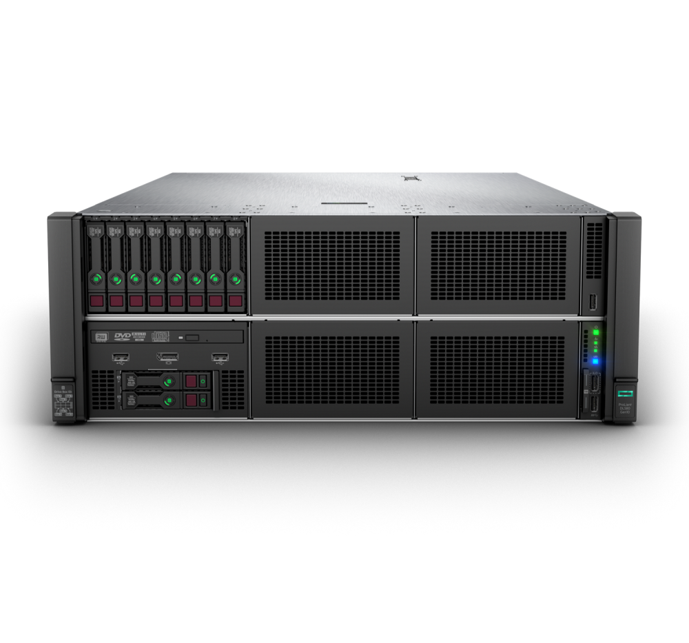 Стоечный сервер - HP Enterprise ProLiant DL580  Gen10, 4U, 8x 2.5“, 4x Xeon[8260] 24 Cores, 512Gb, P40459-B21