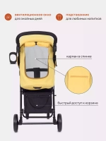 Коляска детская RANT basic "KIRA" RA090 Yellow