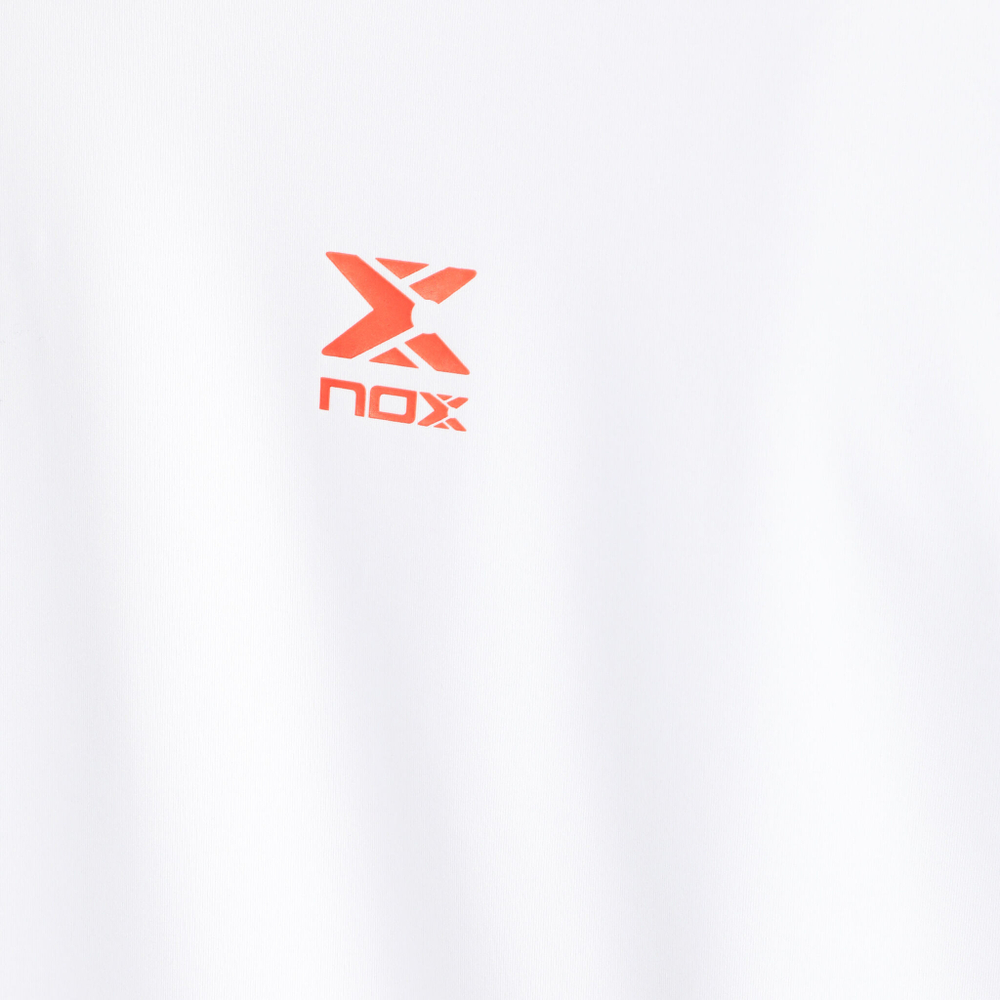 Мужское теннисное поло NOX Team Polo Regular Polo Men - White, Orange