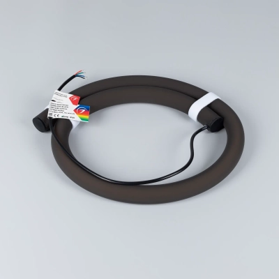 Лента герметичная MOONLIGHT-BLACK-SIDE-G280-D25mm 24V RGB 360deg (14.4 W/m, IP65, 1m, wire x1) (Arlight, Вывод боковой, 3 года)