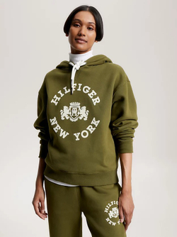 Худи женское TOMMY HILFIGER REG VARSITY FLOCK