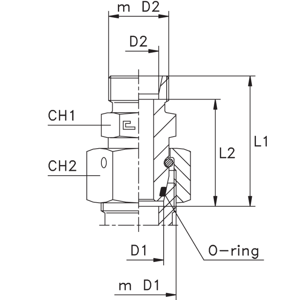 Соединение PNF DS08 42х2 (корпус)