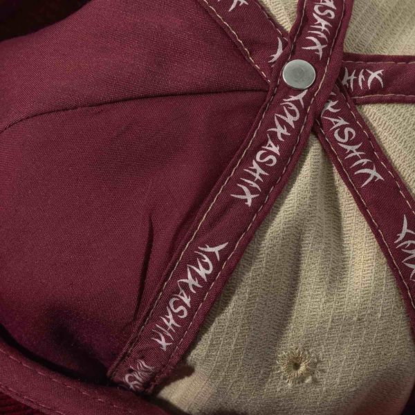 Кепка Velvet Graffiti logo бордовая/песочная - фото 4