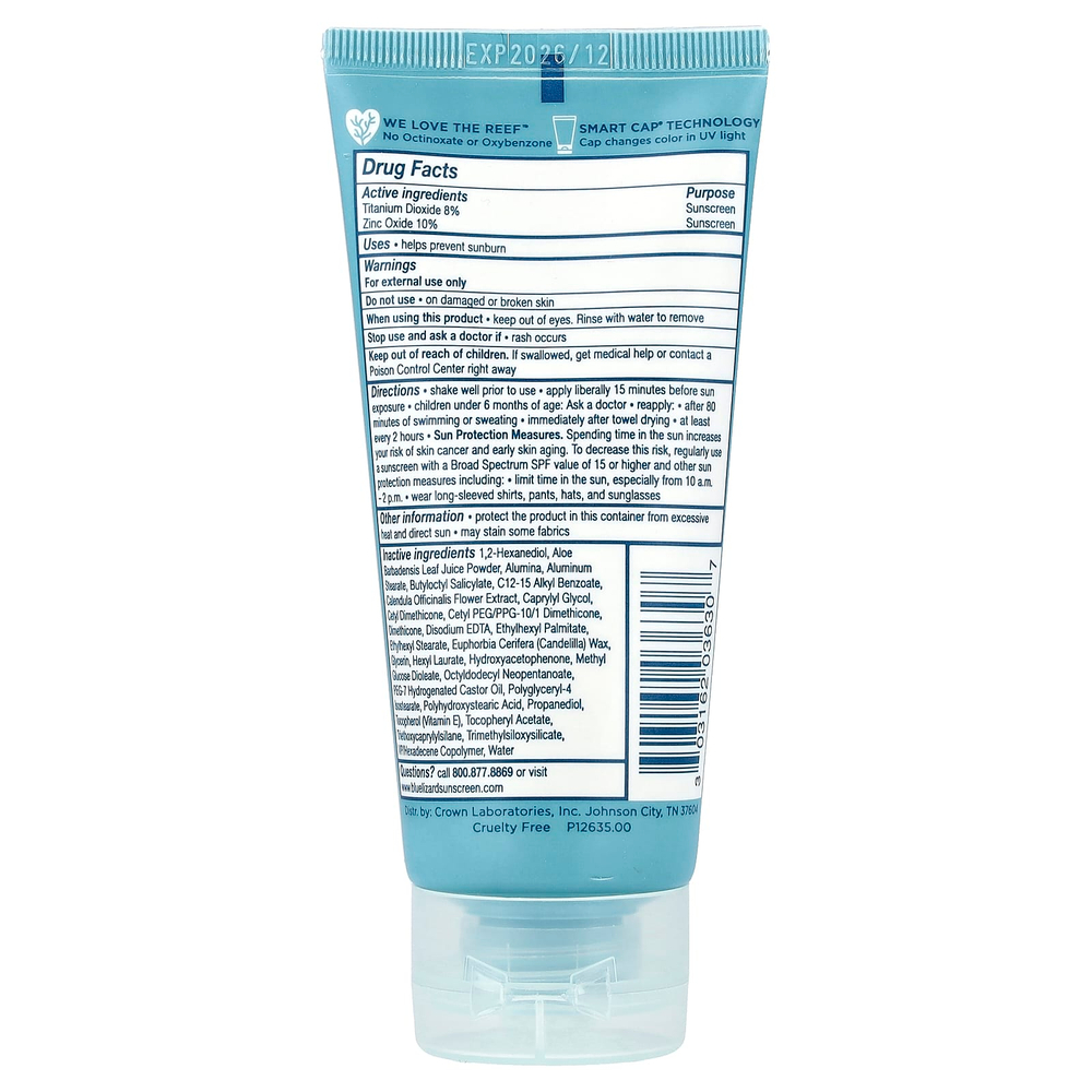Blue Lizard Australian Sunscreen, детское минеральное солнцезащитное средство, SPF 50, 89 мл (3 жидк. унции)