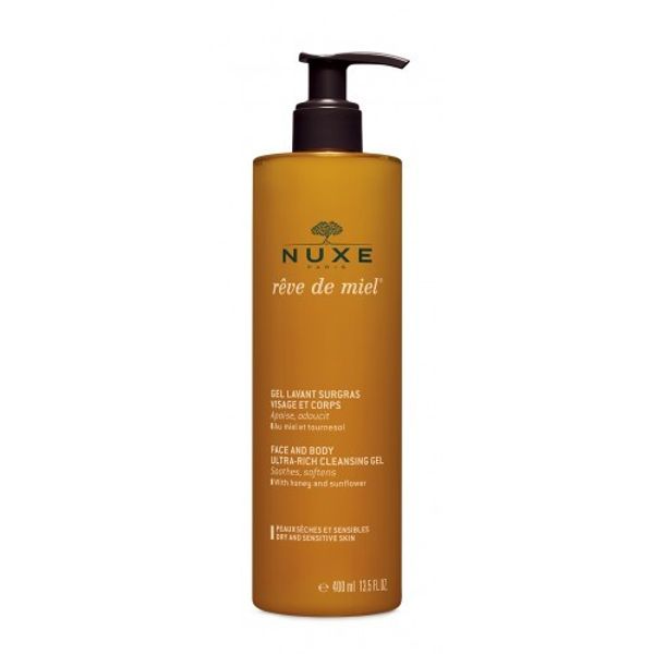 NUXE RÊVE DE MIEL Гель очищающий для лица и тела