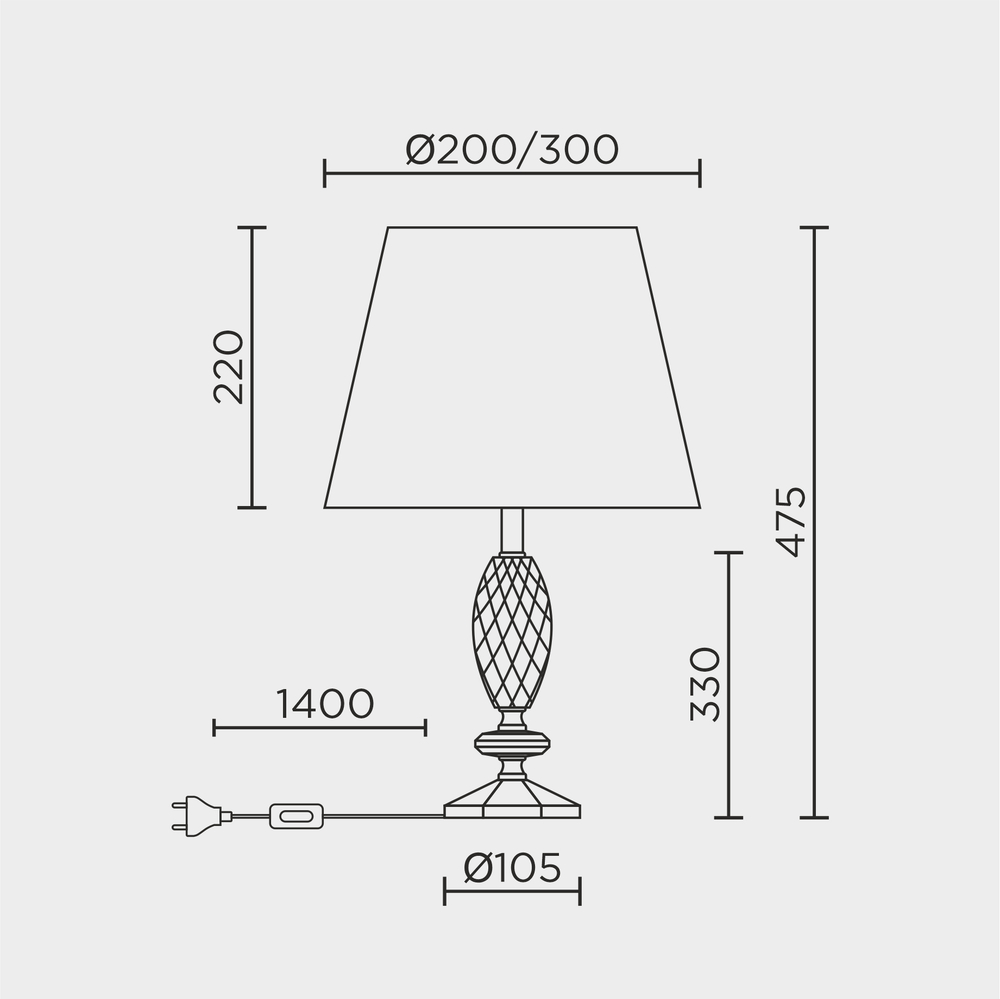Настольный светильник MODELUX ML.5503.01TL GD