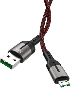 Кабель USB - MicroUSB Hoco U68 (4A, 1.2 м) Красный