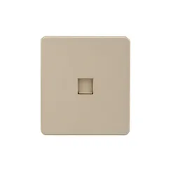 Розетка компьютерная RJ45 Cat 6 KRANZ Miele Round Шелк KR-78-0724-7
