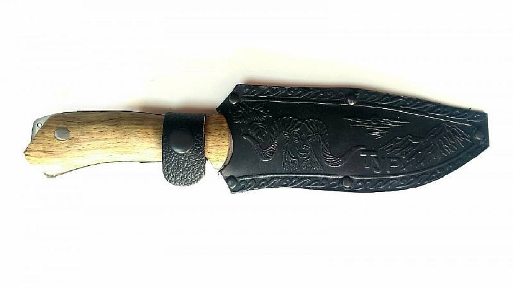 Нож Кизлярский ТУР с кожаными ножнами