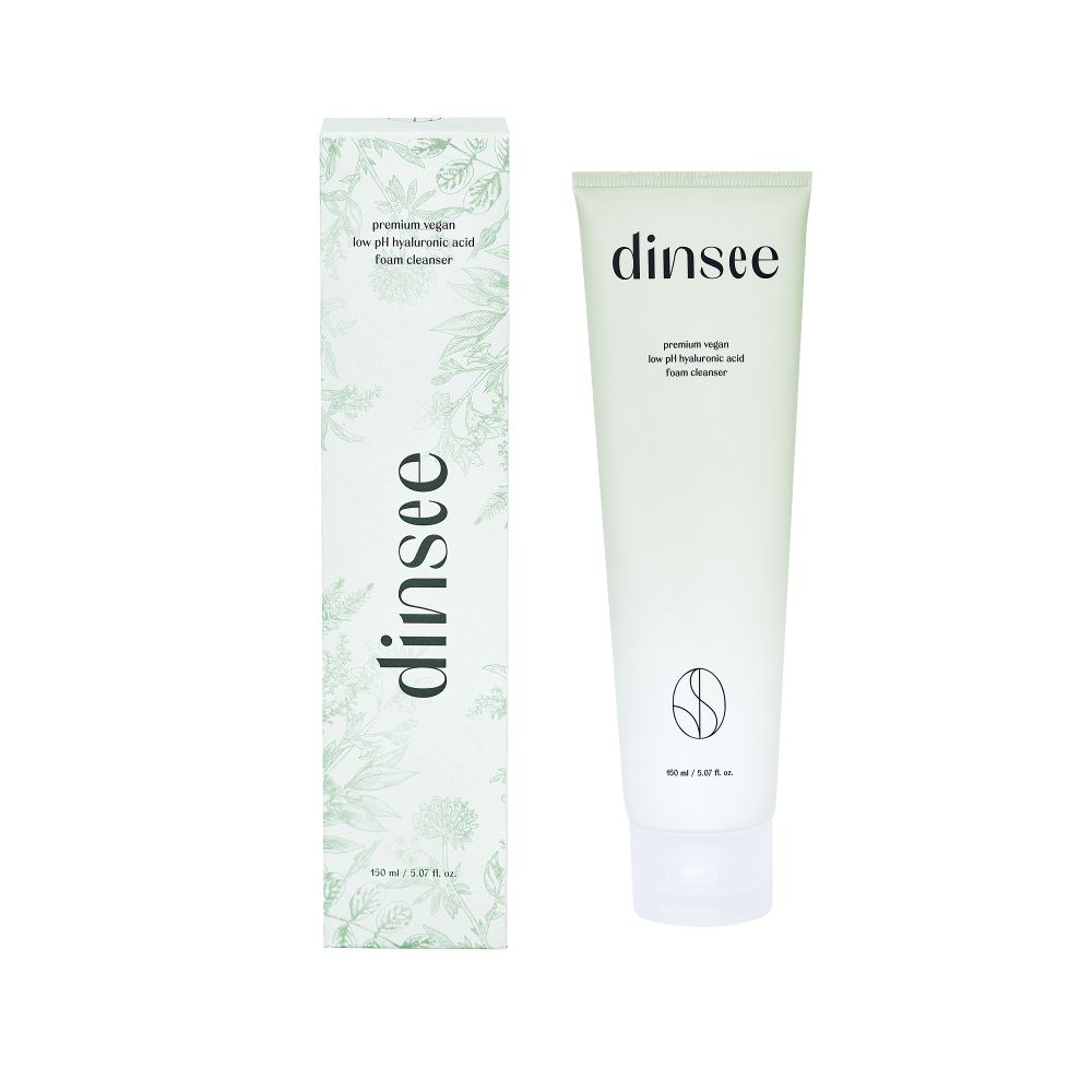 Гиалуроновая пенка для умывания Dinsee Premium Vegan Low pH Hyaluronic Acid Foam Cleanser, 150 мл
