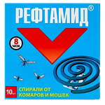 Спираль антимоскитный Reftamid 10шт 8час 6-227