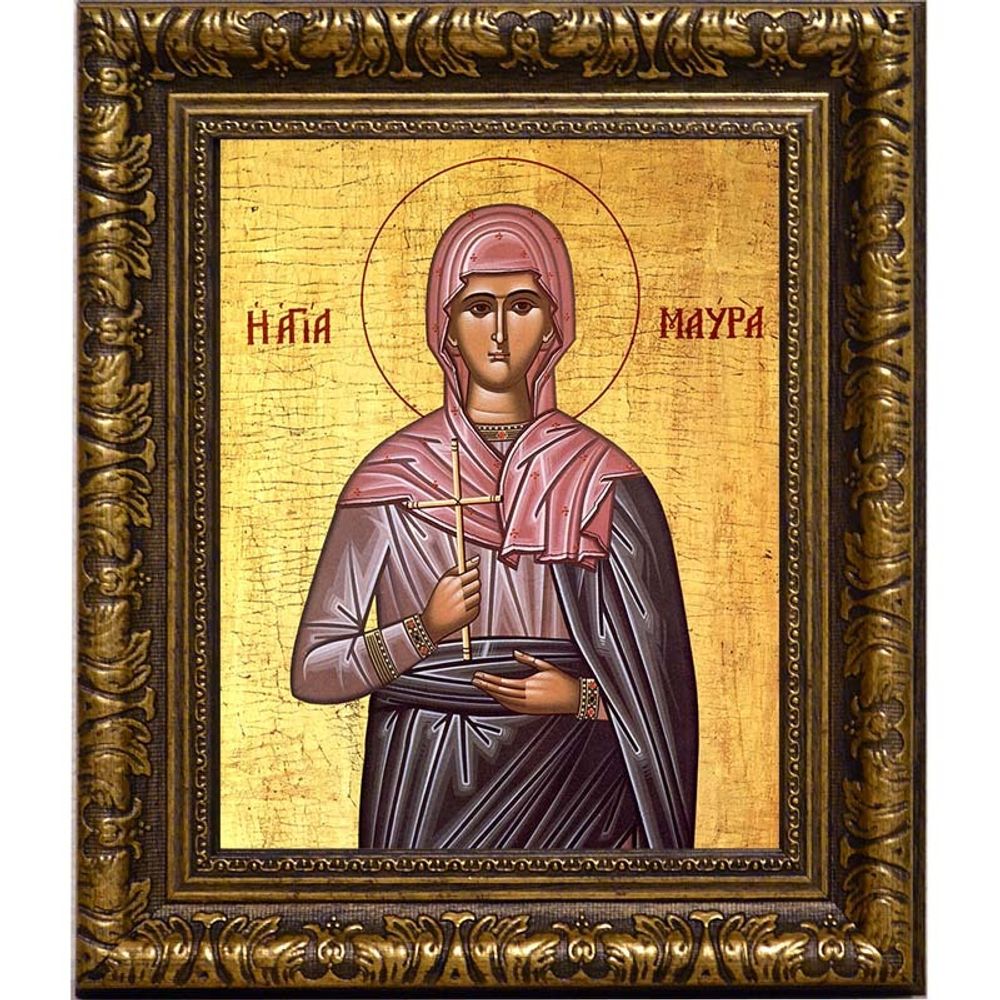 Мавра Фиваидская мученица. Икона на холсте.