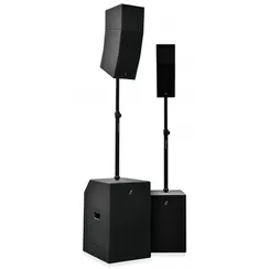 Studiomaster CORE 151 Активный мобильный акустический комплект с интегрированным микшером Вертикальный массив: СЧ: 3х 8” Neodymium full range driver ВЧ: 12х 1” dome tweeter