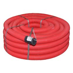 Труба гофрированная двустенная ПНД ЭРА GOFR-40-50-HD2-R красная 450Н SN21 d 40мм с зондом 50м | Электротовары