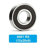 Подшипник 6001 RS (12х28х8)