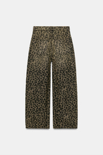 ДЖИНСЫ TRF BAGGY С АНИМАЛИСТИЧЕСКИМ ПРИНТОМ — ZARA