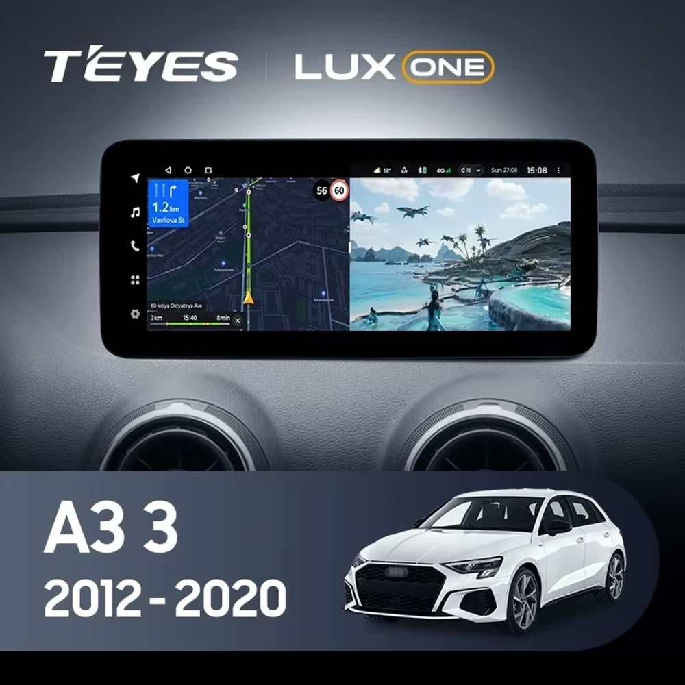 Штатная магнитола Teyes LUX ONE 6/128 Audi A3 3 8V (2012-2020)