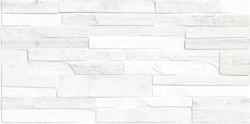 Настенная плитка ALMA Ceramica TWU09MTN004 Mattone 50x24.9 белая глянцевая под дерево