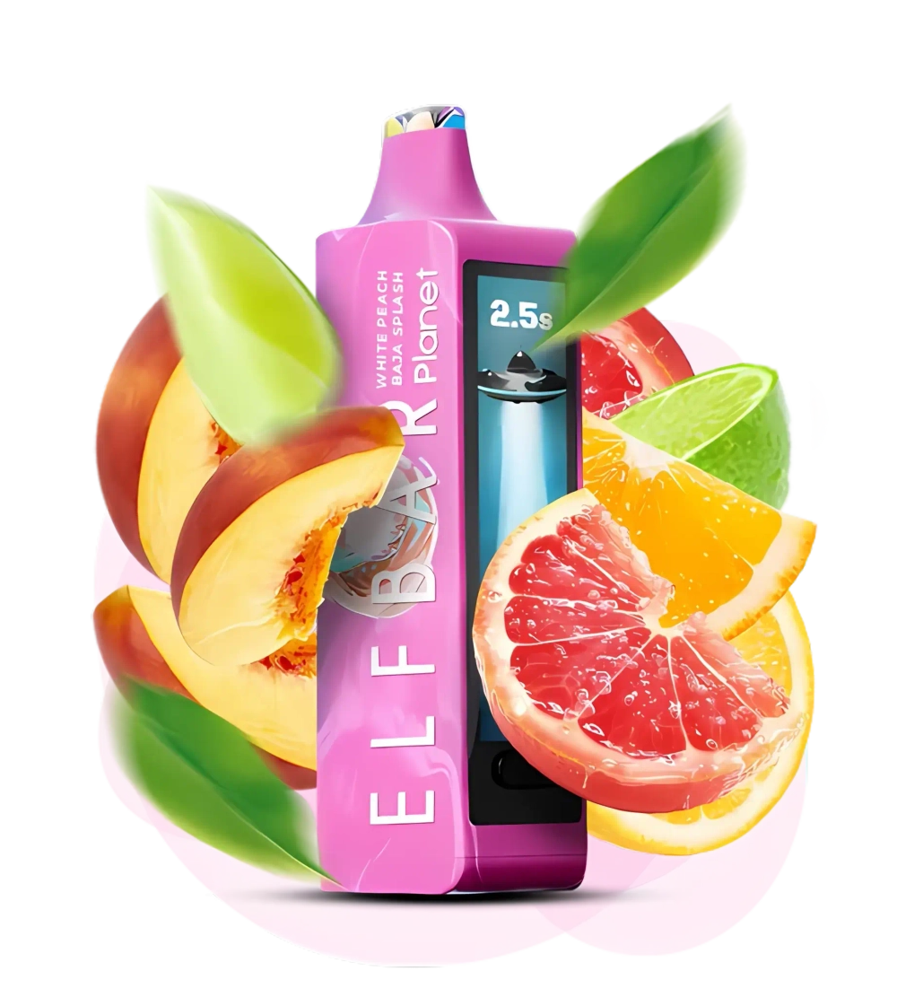 Elf Bar Planet 25000 - White Peach Baja Splash (5% nic)