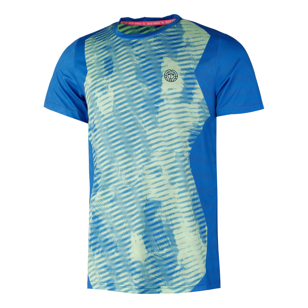 Мужское теннисное поло BIDI BADU Hawi Tech T-Shirt Men - Blue, Light Green