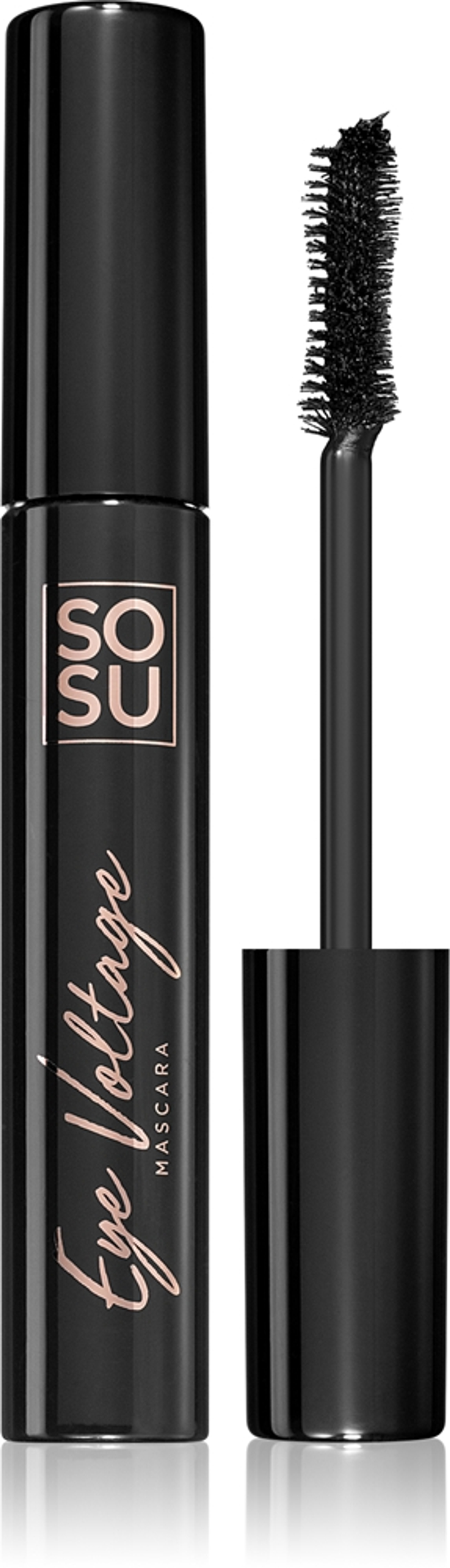 SOSU Cosmetics Eye Voltage - Водостойкая тушь для подкручивания и разделения ресниц оттенок Jet Black, 10 ml