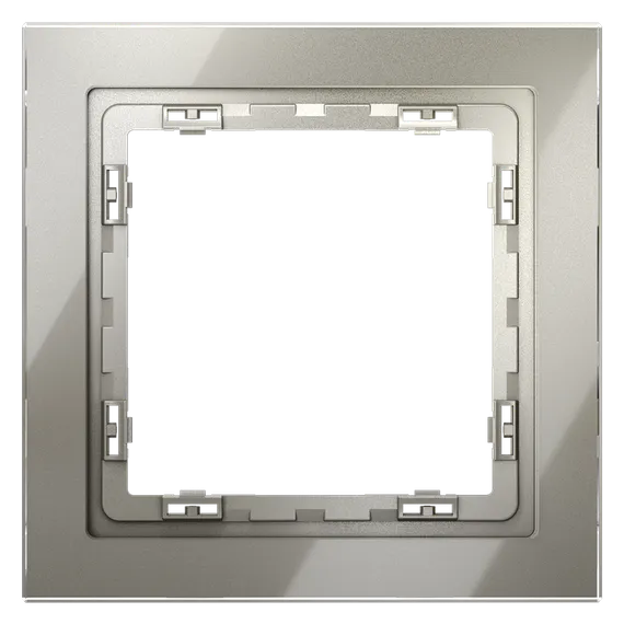 Рамка стеклянная на 1 пост Voltum S70 Шелк VLS110104