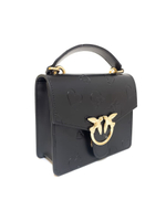MINI LOVE BAG TOP HANDLE MONOGRAM – black