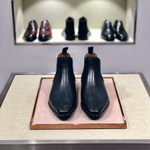 Мужские кожаные ботинки челси Louis Vuitton — чёрные — фото 2