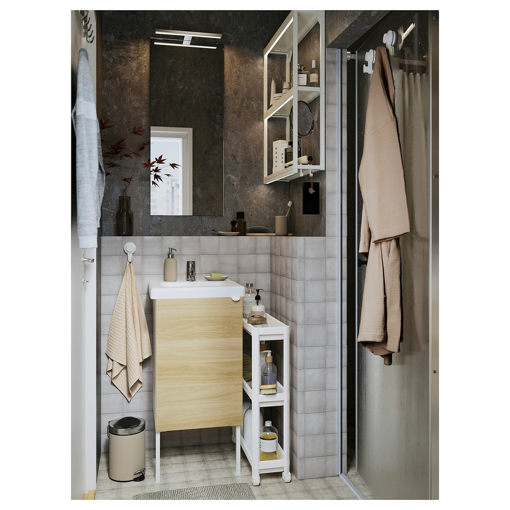 IKEA VESKEN  (ИКЕА ВЕСКЕН)  -  Тележка - белый 54x18x71 см