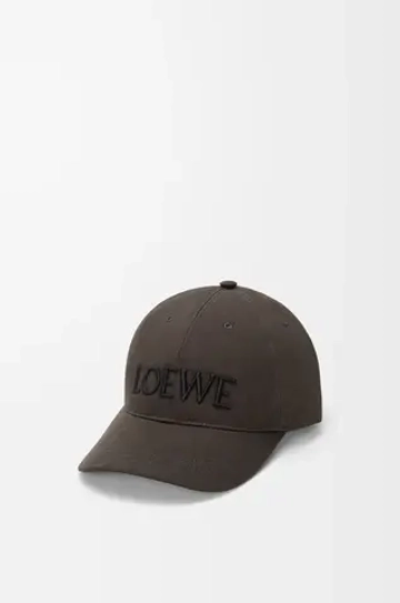 Loewe Кепка Futurist Cat из хлопка, коричневый