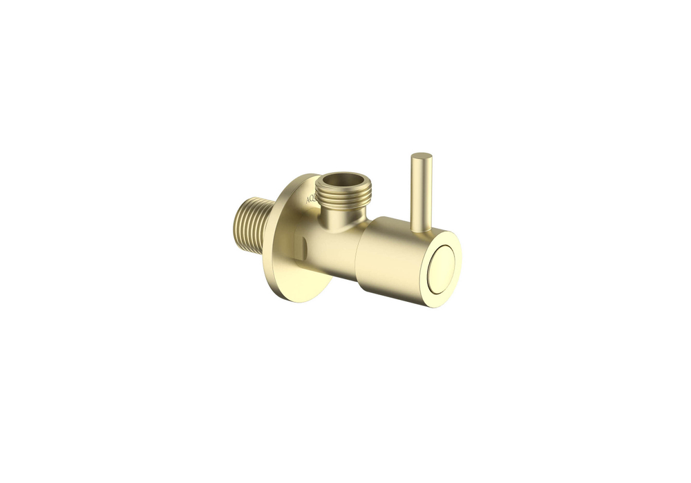 Вентиль угловой Aquatek AQ2451BG 1/2", шлифованное золото