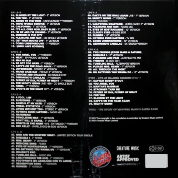 Manfred Mann's Earth Band - Mannthology (50 Years Of Manfred Mann's Earth Band 1971 - 2021) (Box-set) - 6LP