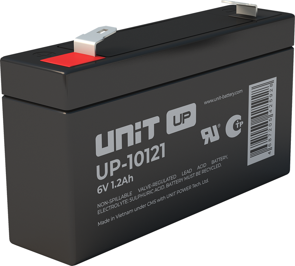 Аккумулятор UNIT UP-10121 ( 1,2Ач / 6В ) AGM