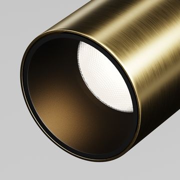 Трековый магнитный светильник LED 5W 2700К 24V TR187-1-5W2.7K-M-BBS чёрный/латунь Focus Led Levity Maytoni