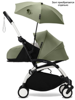 Коляска для новорожденных Stokke YOYO3 Newborn Pack 0+ рама белая White Olive