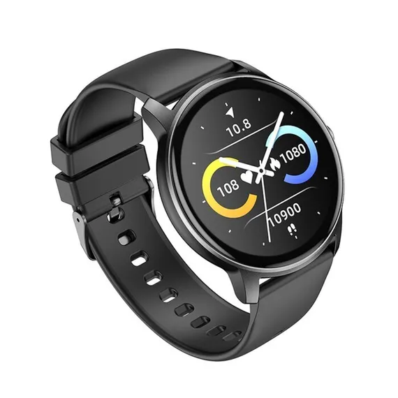 Смарт-часы Hoco Y4, 1.28", 240x240, IP68, BT5.0, 200 мАч, будильник, шагомер, черные