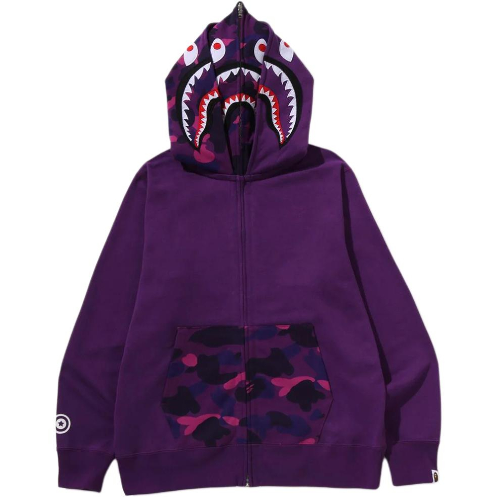 A Bathing Ape Bathing Ape Sweatshirts Cotton Moderate No Fleece Lined 1m30 115 009 фиолетовый