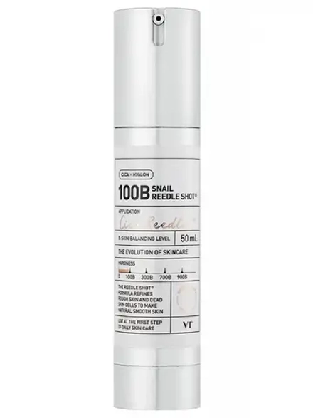 VT Cosmetics Бустер-сыворотка с муцином улитки и микроиглами 100B Snail Cica Reedle Shot 50 мл