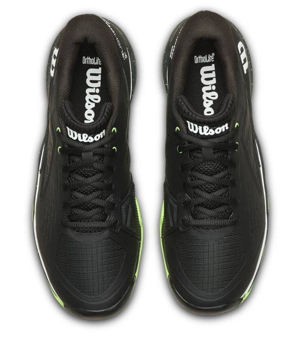 Теннисные кроссовки Wilson Rush Pro Ace Clay TP - black/green/white