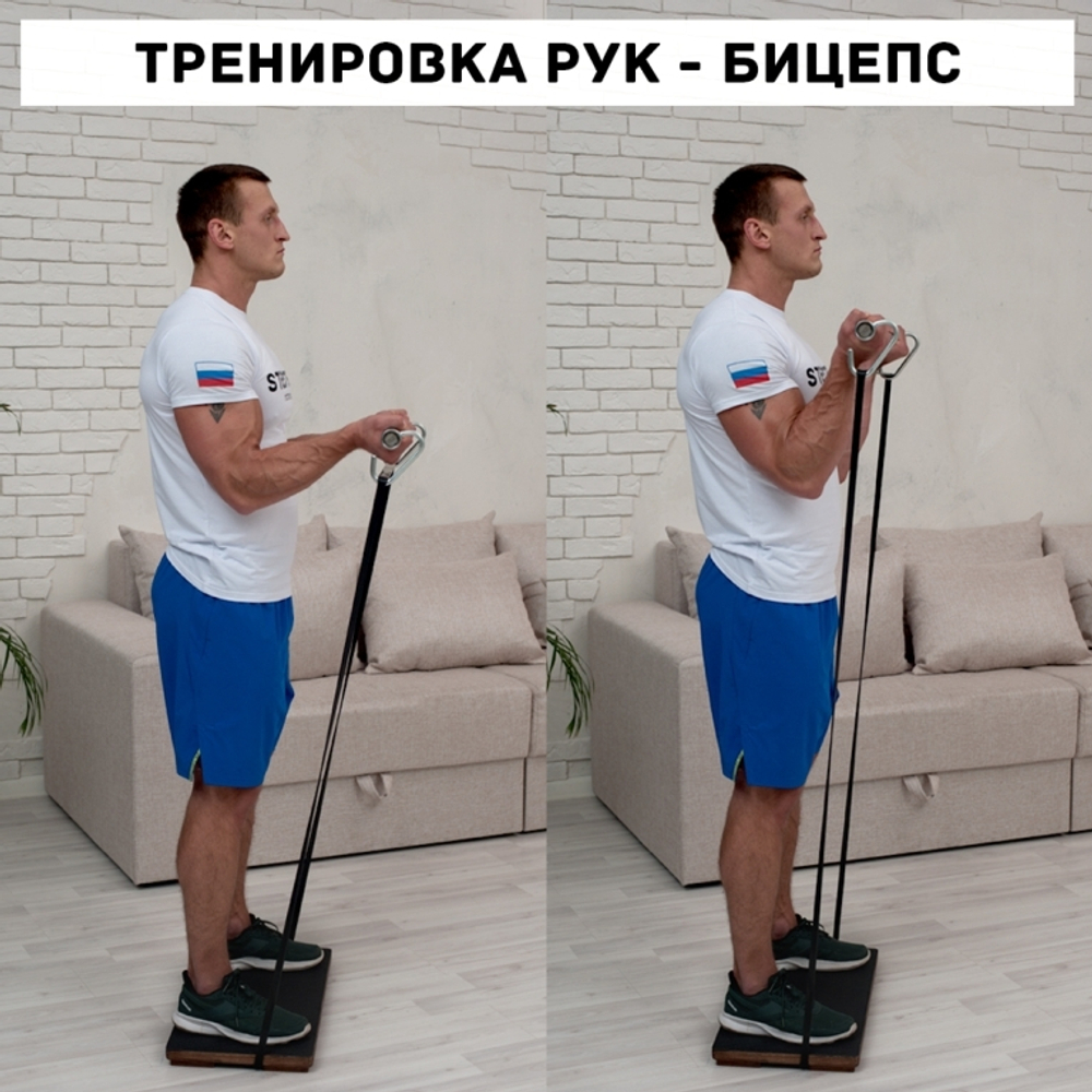 Гриф STECTER Resistance Bar BOX (комплект с резиновыми петлями)