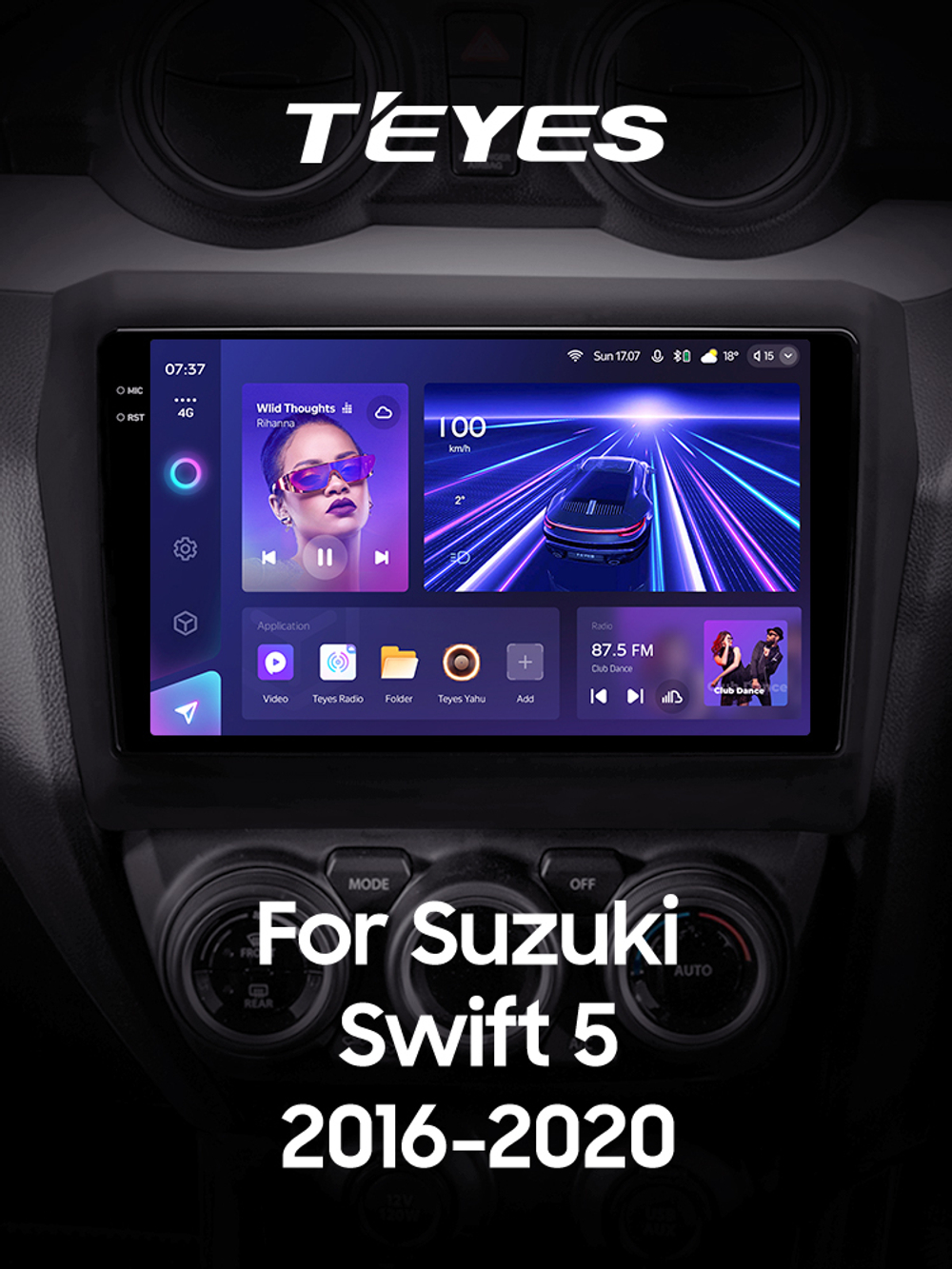 Teyes CC3 2K 9"для Suzuki Swift 2016-2020