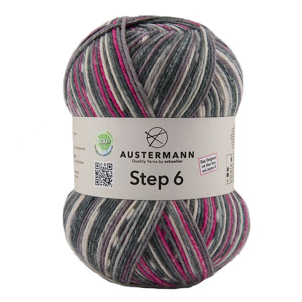 Пряжа Austermann (Аустерманн) Step 6 / уп.5 мот. по 410 г, 150 г, 2306-3