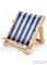 Deckchair Book Chair: Stripy Blue