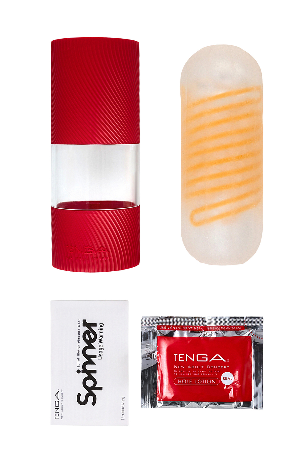 Мастурбатор Tenga Spinner Beads оранжевый
