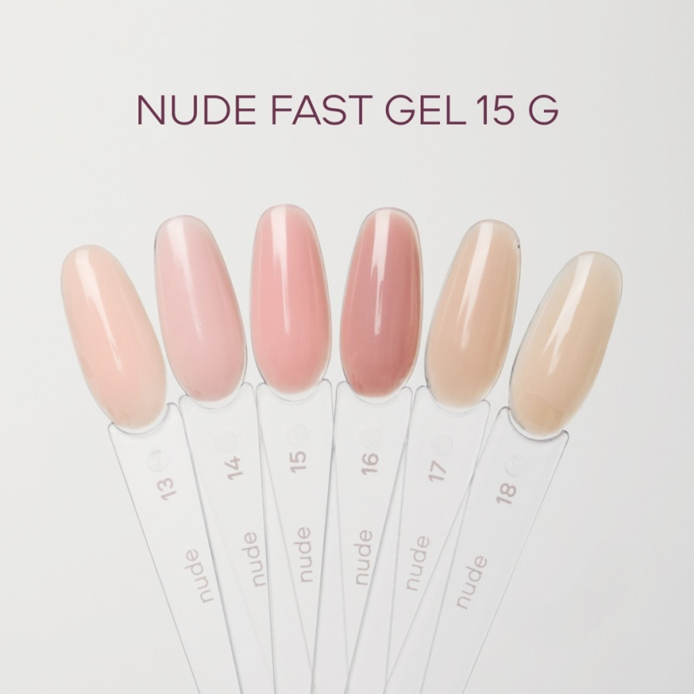 Луи Филипп Nude Fast Gel 16 - Гель для наращивания бежево-розовый, 15г