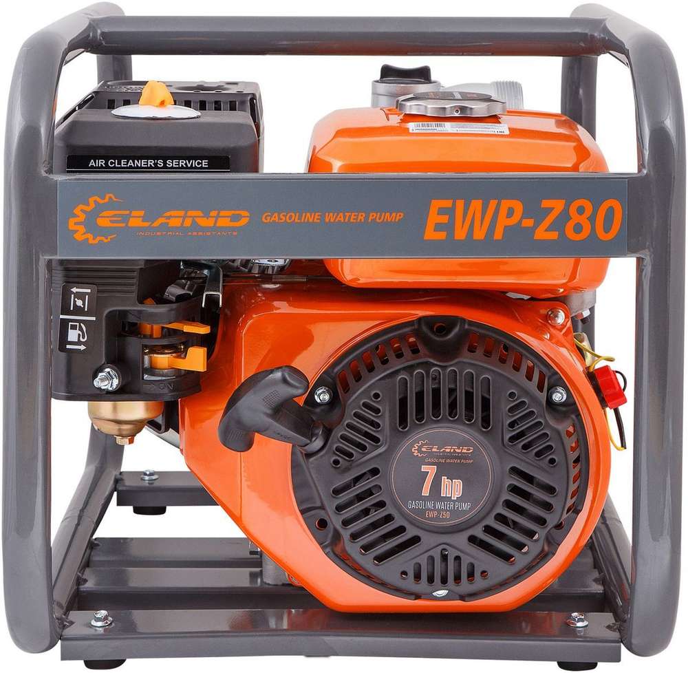 Мотопомпа бензиновая Eland EWP-Z80, 1000 л/мин, 7 л.с.